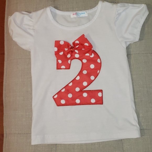 Minnie Mouse Themed 2nd Birthday Outfit Set - Picture 2 of 3